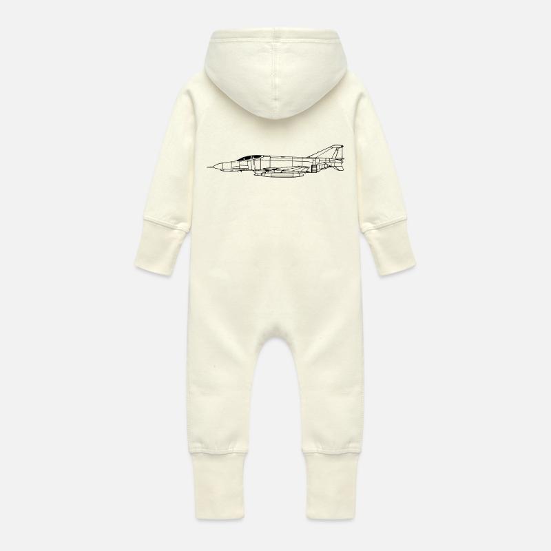phantom_vec_1 en - Baby Organic Sweat Overalls With Hood - vanilla
