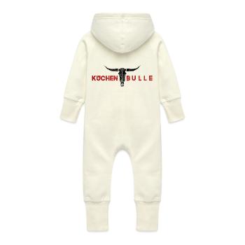 Küchenbulle rouge - Grenouillère à capuche bio en molleton Bébé - vanille - Dos