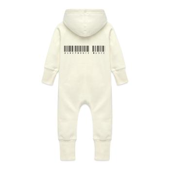 Électronique / électro - Grenouillère à capuche bio en molleton Bébé - vanille - Dos