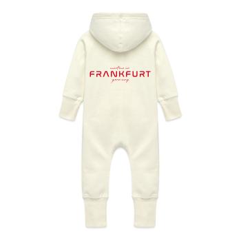 T-shirt Francfort – Skyline Love - Grenouillère à capuche bio en molleton Bébé - vanille - Dos