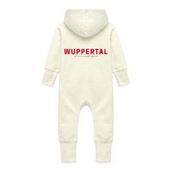 Wuppertal T-Shirt – Perfekt für Fans & Liebhaber - Baby Bio Sweat Overall mit Kapuze - Vanille-Milchshake - Hinten