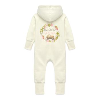 The Glory of the season - Baby Bio Sweat Overall mit Kapuze - Vanille-Milchshake - Hinten