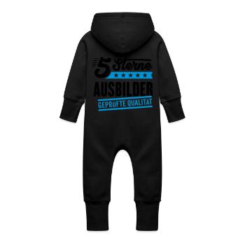 5Sterne Ausbilder - Baby Bio Sweat Overall mit Kapuze -  - Hinten