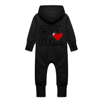 Sie sind der CSS zu meinem HTML - Baby Bio Sweat Overall mit Kapuze - Vanille-Milchshake - Hinten