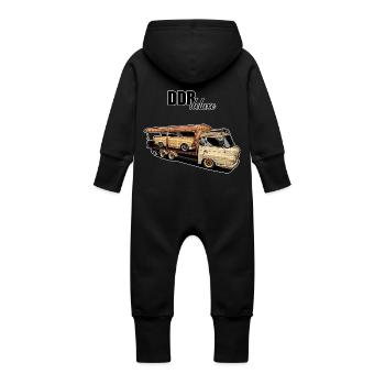 Barkas // Illustration - Baby Bio Sweat Overall mit Kapuze - Vanille-Milchshake - Hinten