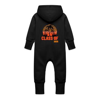 Palmiers de la classe 2025 - Grenouillère à capuche bio en molleton Bébé - vanille - Dos