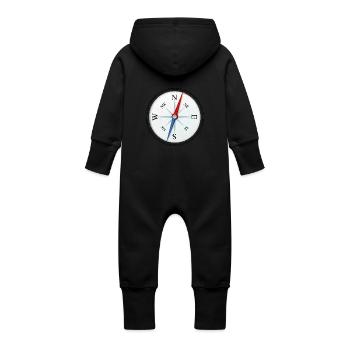 Kompass - Baby Bio Sweat Overall mit Kapuze - Vanille-Milchshake - Hinten