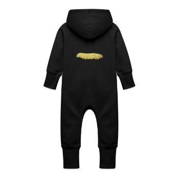 chenille - Grenouillère à capuche bio en molleton Bébé - vanille - Dos