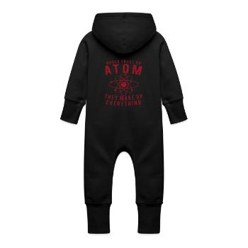 Atom - Baby Bio Sweat Overall mit Kapuze - Vanille-Milchshake - Hinten