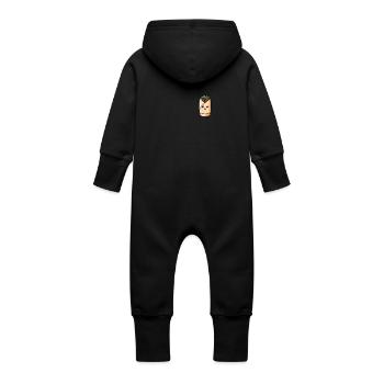 Döner Kebap Wrap Jufka Falaffel Design Kawaii - Grenouillère à capuche bio en molleton Bébé - vanille - Dos