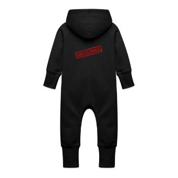 Timbre d'origine - Grenouillère à capuche bio en molleton Bébé - vanille - Dos