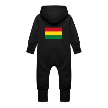 Bolivien - Baby Bio Sweat Overall mit Kapuze - Vanille-Milchshake - Hinten
