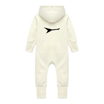 Gitarre Flying V Jackson - Baby Bio Sweat Overall mit Kapuze - Vanille-Milchshake - Hinten
