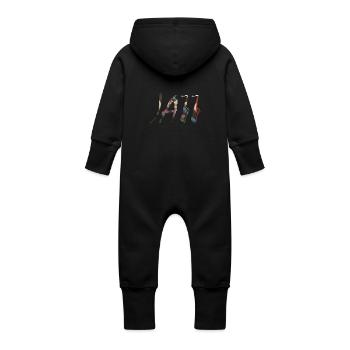 Jazz - Grenouillère à capuche bio en molleton Bébé - vanille - Dos