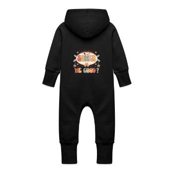Weihnachtsmann Wir Gute Lustige Zitat Weihnachten Urlaub Saison - Baby Bio Sweat Overall mit Kapuze - Vanille-Milchshake - Hinten