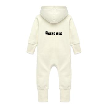 La peur de la marche - Grenouillère à capuche bio en molleton Bébé - vanille - Dos