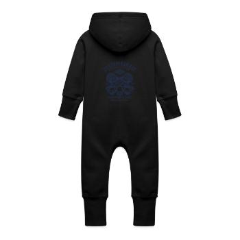 Legend garage screwdriver workshop piston car - Baby Organic Sweat Overalls With Hood - vanilla - Back