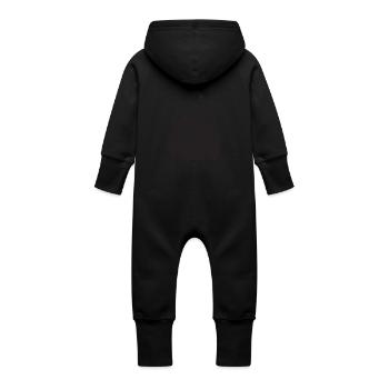 Titan destin - Grenouillère à capuche bio en molleton Bébé - vanille - Dos