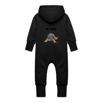 Hovawart paresseux fatigué chien cadeau - Grenouillère à capuche bio en molleton Bébé -  - Dos