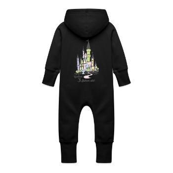 3 Jahre Geburtstag - Baby Bio Sweat Overall mit Kapuze - Vanille-Milchshake - Hinten