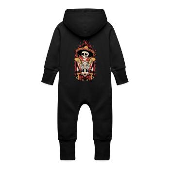 Tacos - Mexiko Küche - Baby Bio Sweat Overall mit Kapuze - Vanille-Milchshake - Hinten
