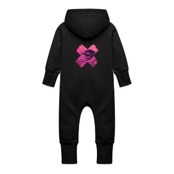 alles sehendes auge - Baby Bio Sweat Overall mit Kapuze - Vanille-Milchshake - Hinten