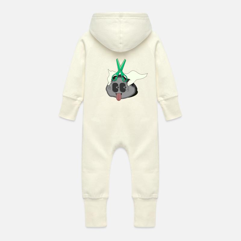 EINHEIT - Baby Bio Sweat Overall mit Kapuze - Vanille-Milchshake