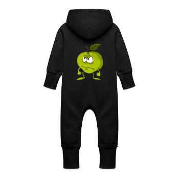 Mad apple - Baby Organic Sweat Overalls With Hood - vanilla - Back