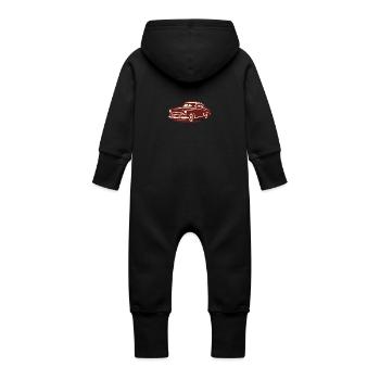 Oldtimer - Baby Bio Sweat Overall mit Kapuze - Vanille-Milchshake - Hinten