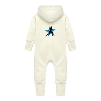 running male ii with star 2c - Baby Bio Sweat Overall mit Kapuze - Vanille-Milchshake - Hinten