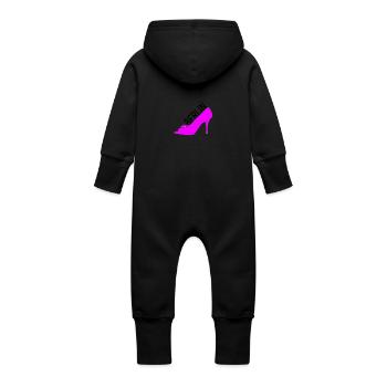 Berlin - Baby Organic Sweat Overalls With Hood - vanilla - Back