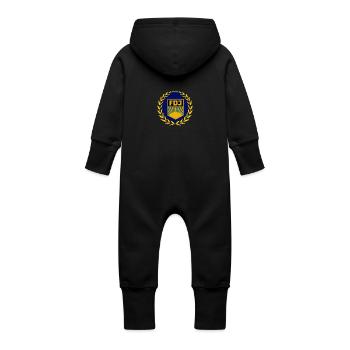 Emblème FDJ - Grenouillère à capuche bio en molleton Bébé - vanille - Dos