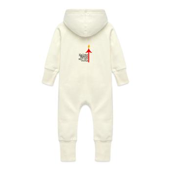 hellste kerze - Baby Bio Sweat Overall mit Kapuze - Vanille-Milchshake - Hinten