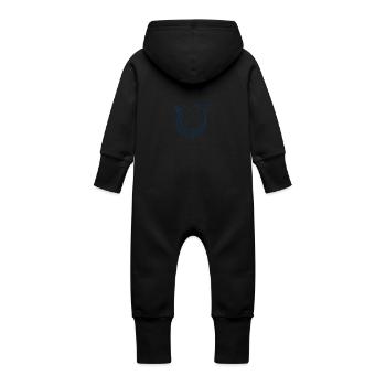 Marine life "BUCKELWAL" underwater world SHIRT - Baby Organic Sweat Overalls With Hood - vanilla - Back