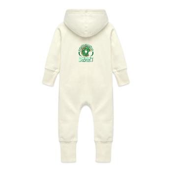 Chemise Cool Donut 'Professionnelle Donut Eater' - Grenouillère à capuche bio en molleton Bébé - vanille - Dos