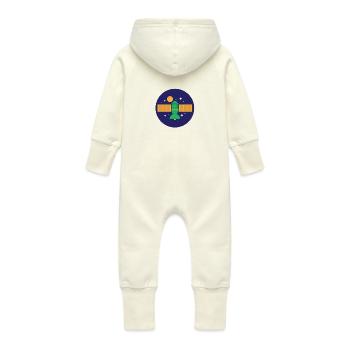 du satellite - Grenouillère à capuche bio en molleton Bébé - vanille - Dos