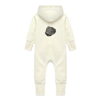 Murènes - Grenouillère à capuche bio en molleton Bébé - vanille - Dos