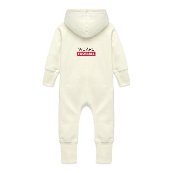 Football - Fußball - Fútbol - Calcio - Foot - Cool - Grenouillère à capuche bio en molleton Bébé - vanille - Dos