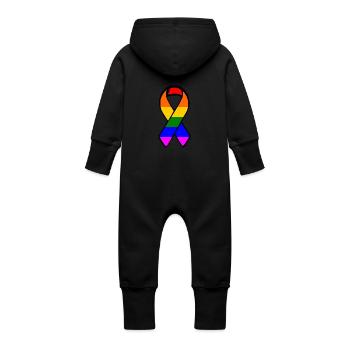 Lgbt - Baby Bio Sweat Overall mit Kapuze - Vanille-Milchshake - Hinten