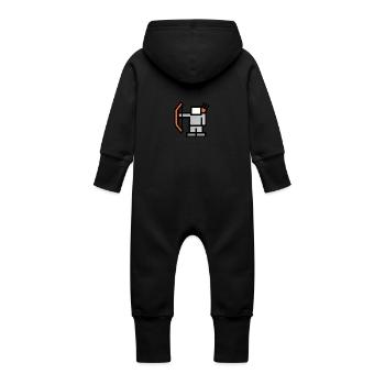 archer - Grenouillère à capuche bio en molleton Bébé - vanille - Dos