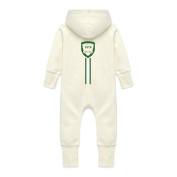 Saint Etienne football club - Baby Organic Sweat Overalls With Hood - vanilla - Back