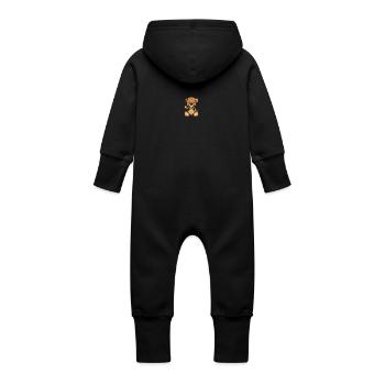 Pixel MiniBear Jamaica - Grenouillère à capuche bio en molleton Bébé - vanille - Dos