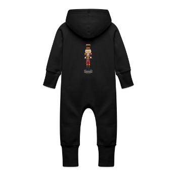 Casse-Noisette - Grenouillère à capuche bio en molleton Bébé - vanille - Dos