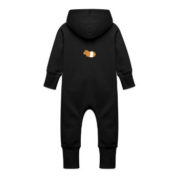 Cobaye - Grenouillère à capuche bio en molleton Bébé - vanille - Dos