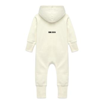 Abi 2024 - Baby Bio Sweat Overall mit Kapuze - Vanille-Milchshake - Hinten
