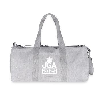 Jga 2025 Enterrement de vie de garçon - Sac de sport en toile recyclée Stanley/Stella - gris chiné - Devant