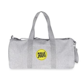 Malle 2025 - Sac de sport en toile recyclée Stanley/Stella - gris chiné - Devant