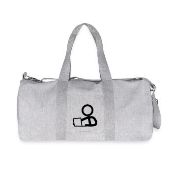 Stickman sur l’ordinateur portable - Sac de sport en toile recyclée Stanley/Stella - gris chiné - Devant