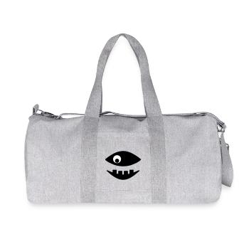 Le poisson montre des dents - Sac de sport en toile recyclée Stanley/Stella - gris chiné - Devant