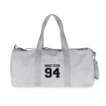 1994 - Sac de sport en toile recyclée Stanley/Stella - gris chiné - Devant